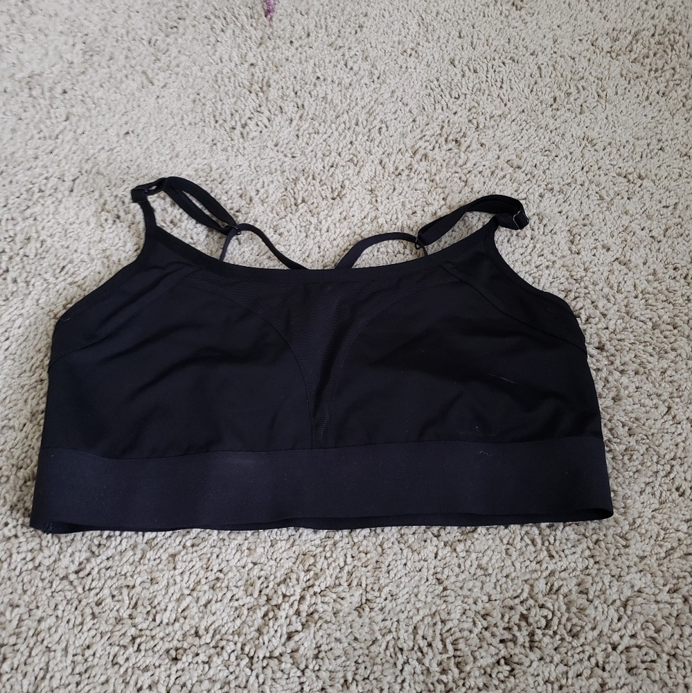 Black Victoria's Secret PINK L sports bra